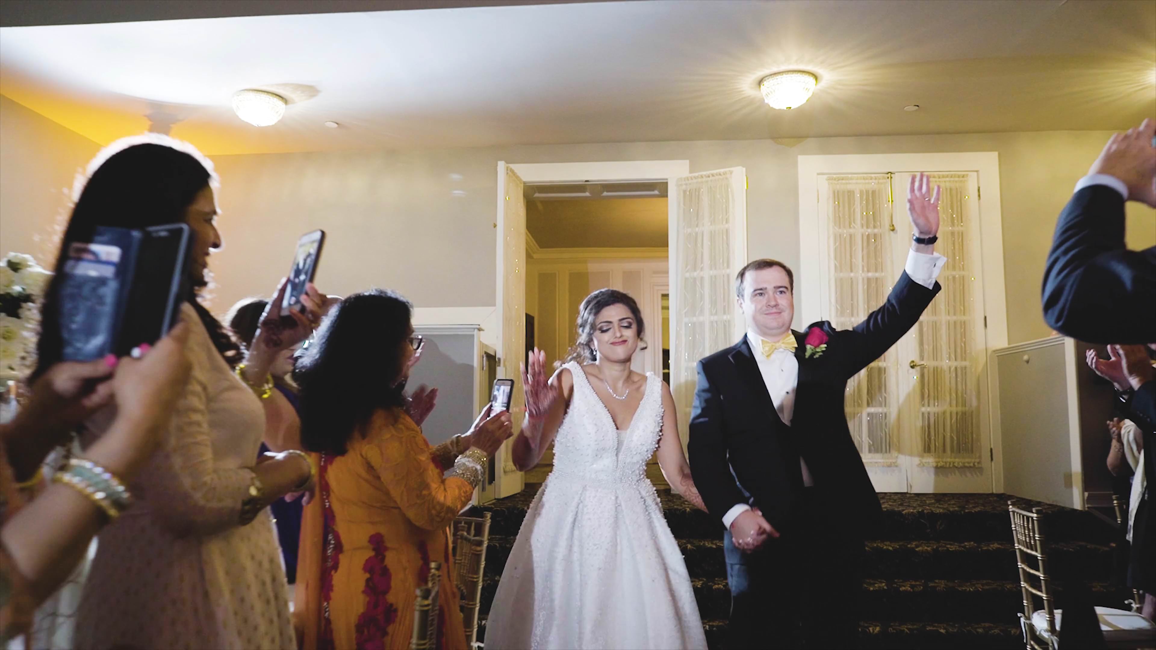 Pen Ryn Estate Bensalem PA Fusion Wedding | Aditi & Peter | Grand Entrance