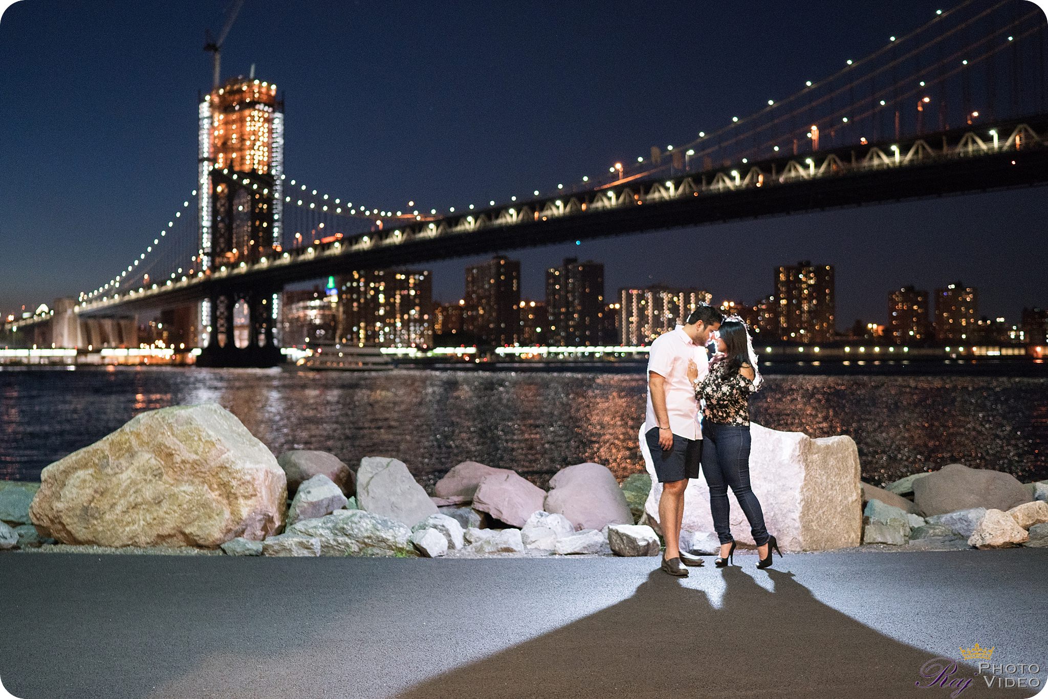 Brooklyn Bridge Engagement Shoot | Neha & Ankur